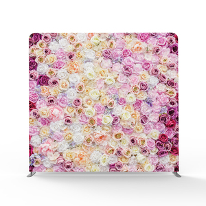 Floral Pillowcase <strong>Backdrop</strong> Tension Fabric <strong>Backdrop</strong> Stand Custom Printed Photo Booth <strong>Background</strong> for Wedding &amp; Event Decoration - Product Image 3
