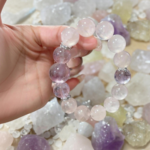 Bracelet porte-bonheur en citrine naturelle, perles de cristal et strass pour femmes et hommes, luxe discret, pierres sélectionnées à la main, cadeau, vente en gros - Product Image 3