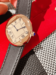 Reloj mecánico automático moderno y elegante con esfera empotrada en forma de diamante, correa de piel de becerro, resistente al agua para uso diario - Product Image 5