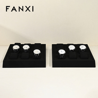 Table de présentation de bijoux de luxe FANXI avec matériau en microfibre, design personnalisable et support de haute qualité pour montres et bracelets
