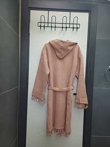 Albornoz turco de piqué con gofres, toalla con capucha de secado rápido de algodón de manga larga, bata suave colorida para mujeres y hombres, lavable para el hogar y el Hotel - Product Image 5