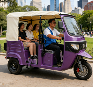 Mototaxi de 3 Ruedas con Motor de 3000W de Alta Potencia, Suspensión Independiente en los Ejes, Triciclo de Pasajeros, Taxi a Batería para <span class=keywords><strong>Asia</strong></span> - Product Image 2