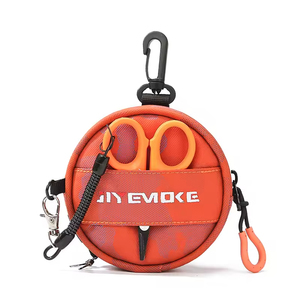 Sac de pêche multifonctionnel Luya en carbone, sac banane étanche pour la pêche en extérieur, fermeture éclair, matériau en membrane cutanée, accessoires - Product Image 1