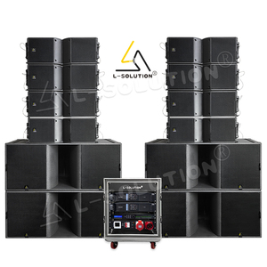 Hot Sale Dual Subwoofer Line <b>Speakers</b> System Power <b>Amplifier</b> Professional Stage Music <b>Speaker</b> Set K210&KS28-8+4 Subwoofe - Product Image 4