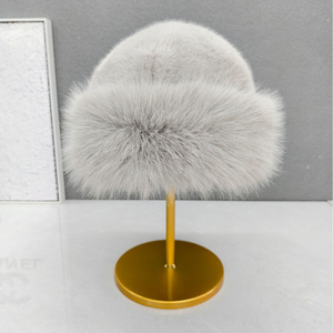 Bán Buôn Chất Lượng Cao Dày Ấm Faux Fur Đa Năng Mùa Đông Beanie <span class=keywords><strong>Hat</strong></span> Cho Phụ Nữ Người Lớn Ngoài Trời Xô <span class=keywords><strong>Hat</strong></span> - Product Image 6