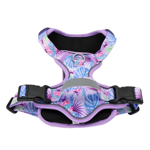Floral Dog Harness Adjustable Buckle Closure Padded Reflective <b>Small</b> Size Fashion Style for Dogs - Product Image 2