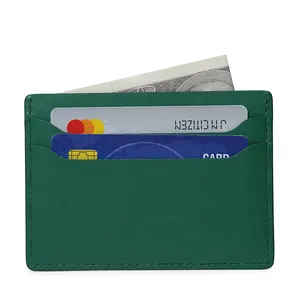2024 neues design pu leder karte brieftasche aktueller verkauf herren-brieftasche schlank RFID-blockierung minimalistischer leder-kartenhalter für herren
