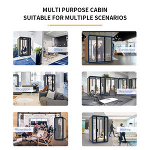 تصميم حديث مجمع محمول قابل للنقل اجتماع الاستوديو صمت صوتي خاص 0ffice Pod تسليط كشك عازلة للصوت الصوتية - Product Image 3
