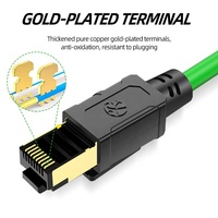 Câble Ethernet industriel Profinet Ethercat Powerlink TCP/IP CAT6A avec gaine PVC/PUR, cuivre pur, RJ45 SFTP tressé pour la communication