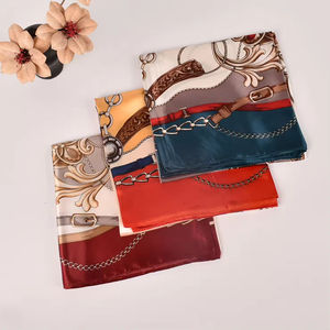 Elegante Bufanda de Seda con Bordes Multicolor, Diseño Barroco Vintage, Servicio Personalizado al por Mayor ODM OEM - Product Image 3