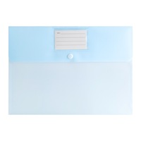8 pochettes et dossiers transparents A4, 8 couleurs, avec bouton, réutilisables pour la maison, le bureau et l'école