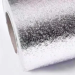 Embossed Aluminium Foil Stick Stucco Embossed Self Adhesive Laminate Foil Tape