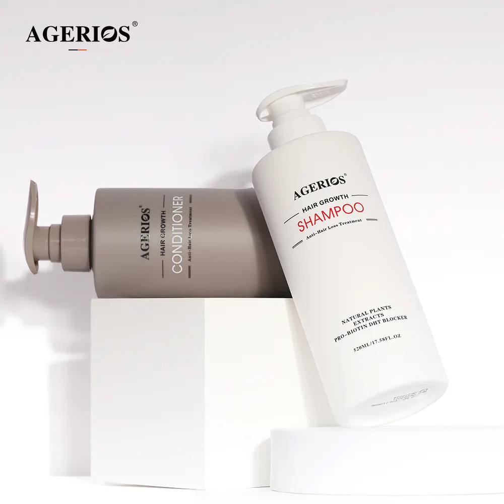High-End-Marke Agerios Silikon freies Kräuter-Natur öl Control Moist urizing Hair Shampoo Cure Hair Loss