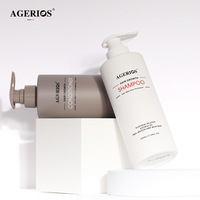Shampoo à l'huile d'arbre à thé et à la menthe poivrée de la marque haut de gamme Agerios, traitement capillaire rafraîchissant et hydratant, contrôle la perte de cheveux, huile à base de plantes