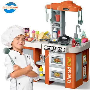 Elektrisches Wasser Funktions zubehör Kinder Happy Real Cooking Mist Sprüh tisch Set Großes Küchen spielzeug für Kinder Andere Rollenspiele