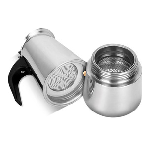 Amz Hot biểu tượng tùy chỉnh thép không gỉ cà phê <span class=keywords><strong>percolator</strong></span> 2 4 6 9 12 ly Stovetop Espresso Maker Moka nồi - Product Image 5