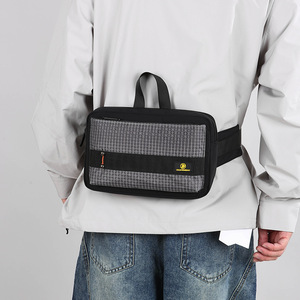 Fashion Unisex Shoulder Bag With Zipper Closure and Nylon Casual Lightweight Crossbody Bag <b>Vintage</b> square Design Small <b>Phone</b> Bag - Product Image 1