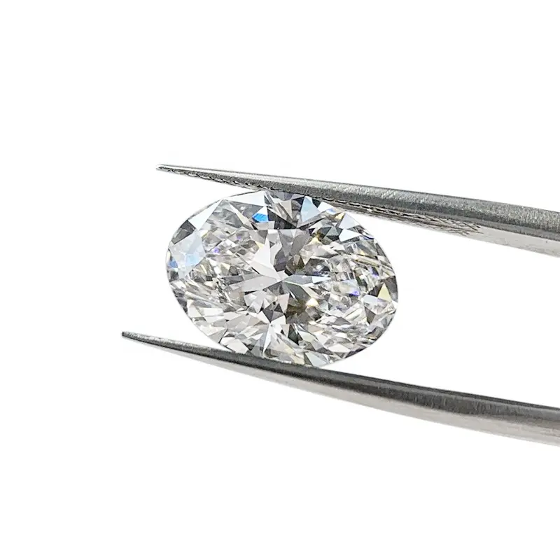 Hailer lab diamond oval diamond lab big diamond cheap price for 18k gold ring