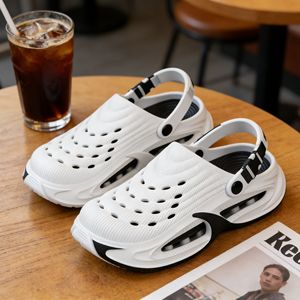 Chaussures à trous pour hommes 2026 # 39;s Foot-covered Baotou Spring New Beach Cross-border Quality Breathable EVA One-word Slippers - Product Image 4