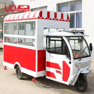 المقلية الهراء دونات الغذاء عربة مشروب بارد مقهى Elote عربة بيع طعام الكهربائية شاحنة غذاء متنقلة