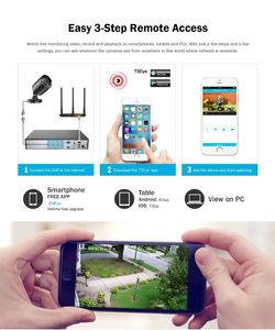 Con người chuyển động báo động 8MP 4K IP Camara hệ thống ngoài trời không thấm nước Mạng an ninh video giám sát máy ảnh AHD <span class=keywords><strong>DVR</strong></span> 4CH CCTV Kit - Product Image 3