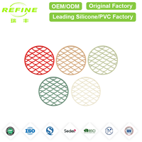Tapis de cuisine rond en silicone de style nouveau, résistant à la chaleur, pour ustensiles, plats et casseroles, compatible lave-vaisselle/micro-ondes/four