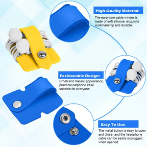 Organisateur <span class=keywords><strong>de</strong></span> câbles en silicone MIXWARES - Organisateur <span class=keywords><strong>de</strong></span> câbles <span class=keywords><strong>de</strong></span> voyage durable et support pour écouteurs, casques et câbles USB - Product Image 5