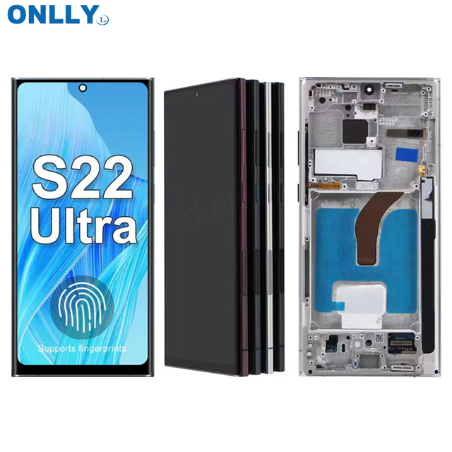 Replacement LCD Touch Screen for Samsung Galaxy S22 Ultra S908 Black Mobile Phone LCD Screen Guangzhou 12 Months