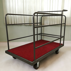 Industrial Platform Truck, Heavy Duty Folding Flatbed Hand <b>Cart</b>, Dolly with 360 Degree Swivel <b>Wheels</b> for Warehouse, Workshop - Product Image 3