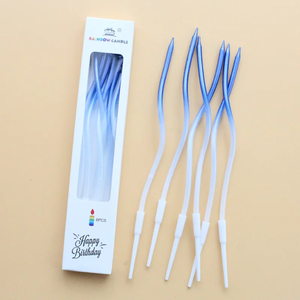 Bougies Magiques Spirales Artisanales (6 Pièces) – Décoratives Colorées <span class=keywords><strong>pour</strong></span> Mariages, Fêtes, Anniversaires d'Enfants et Décorations de Noël - Product Image 5