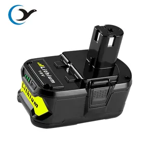 P108 전원 휴대용 무선 도구 배터리 18V 5000mAh 교체 배터리 Ryobi P104 P105 P102 P103 P107 P108