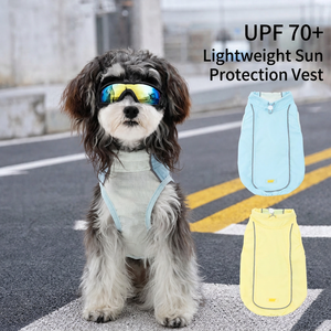 Chaleco de Verano para Mascotas, Personalizable OEM, Protección <span class=keywords><strong>Solar</strong></span>, Delgado, Transpirable y Ligero, para Perros Pequeños - Product Image 1