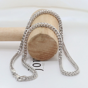 Paston Hiphop Ketting Ketting 925 Zilver Trendy Ketting Dagelijkse Kleding Cadeau Voor Mannen En Vrouwen Zonder Stenen Ketting - Product Image 2