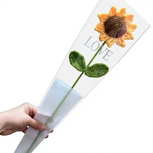 Fleur artificielle tournesol à 10 pétales avec fil métallique pour cadeau, décoration intérieure, accessoires de mariage - Product Image 1