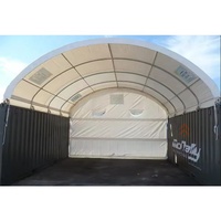 Abri Conteneur Préfabriqué Extérieur en Toile PVC Industrielle Haute Résistance, Grande Taille, Résistant au Feu pour Entrepôt de Stockage