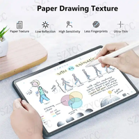 Seperti di atas kertas tekstur Matte pelindung layar gambar Film kertas tulisan tangan Anti silau untuk Samsung Tab S9 Ultra 14.6 inci