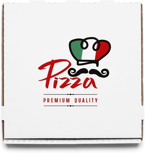 Scatola per Pizza in carta impermeabile per uso alimentare con Logo stampato personalizzato confezione usa e getta portatile di fascia alta per Pizza e patatine - Product Image 4