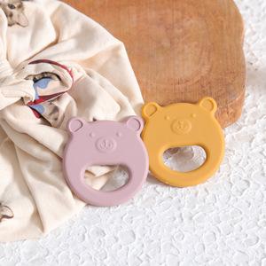 Anneau de dentition en silicone de qualité alimentaire pour bébé, motif étoile mignon, facile à saisir, jouet à mâcher pour bébé - Product Image 6