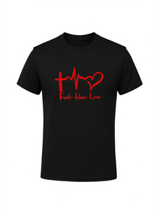 T-shirt casual da uomo Manfinity a maniche corte, girocollo, stampa con lettere, 100% cotone jersey, vestibilità regular, logo frontale - Product Image 1