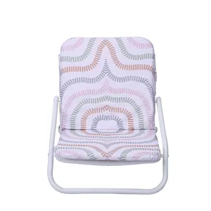 사용자 정의 로고 휴대용 현대 디자인 야외 앉아있는 안락 의자 알루미늄 프레임 캠핑 해변 안락 의자