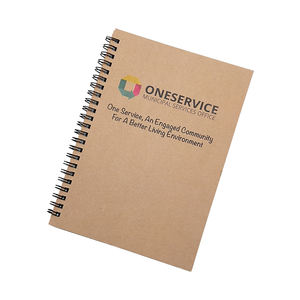 Carnet de notes d'affaires populaire pour entreprise, format A5 A6, spirale, logo personnalisé, papier kraft écologique et couverture rigide en PP - Product Image 1