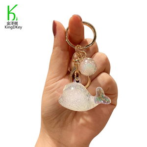 Quà Tặng Khuyến Mãi Đầy Màu Sắc Dolphin <span class=keywords><strong>Fish</strong></span> <span class=keywords><strong>Shape</strong></span> <span class=keywords><strong>Keyring</strong></span> 3D Acrylic Dễ Thương Dolphin Động Vật Đại Dương Keychain Túi Charms Keyfob - Product Image 1