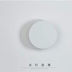 Lámpara de pared con personalidad creativa nórdica, luz de pared de fondo de sala de estar posmoderna, lámpara de noche de sol y luna giratoria posmoderna - Product Image 5