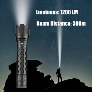 USB Có Thể Sạc Lại 1200Lumens Ngọn Đuốc Chiến Thuật Ánh Sáng GQ-ZF001 Cao Không Thấm Nước Xách Tay <span class=keywords><strong>LED</strong></span> Làm Việc Ánh Sáng Cho Ngoài Trời Và Hội Thảo - Product Image 3