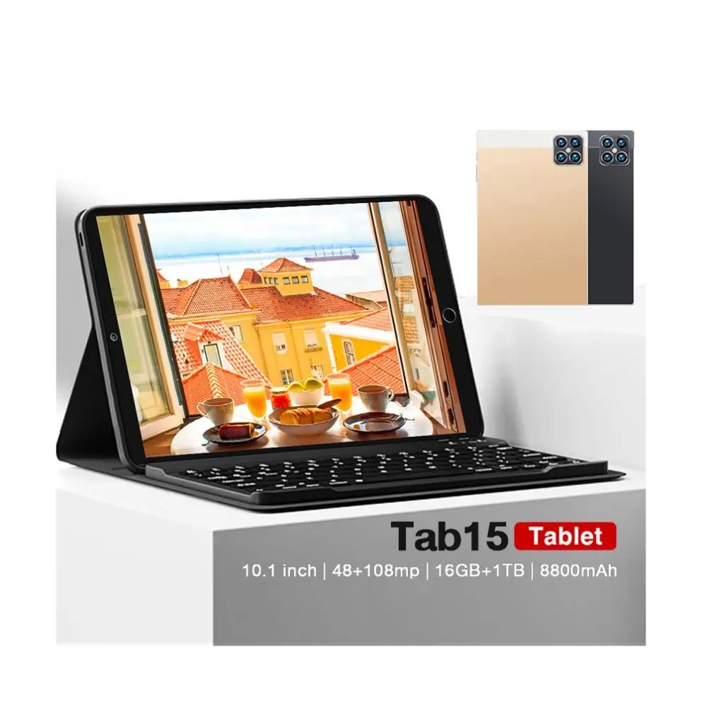 Mua Giá Rẻ 10.1 Inch Tab 15 Tablet PC 8800MAh Giáo Dục Máy Tính Bảng 48MP + 108MP Gồ Ghề Máy Tính Bảng 10 Inch