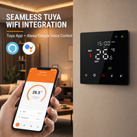 Termostato inteligente HYSEN para pantalla táctil LED eléctrica 16A Termostato Tuya ZigBee Termostato programable semanal