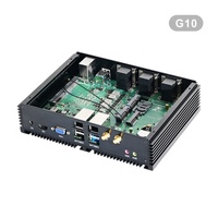 CPU sin ventilador de aleación de aluminio I3 I5 I7 placa base industrial PC con Rs232 USB Wlan VGA HD Wifi