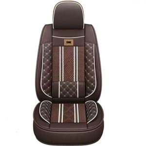 Fundas de Asiento Delanteras y Traseras para Perros TONHUI, de Cuero Transpirable, Juego Completo para Todas las Estaciones, 9 Piezas, para Mustang, Ecosport, Vios, Crown, Mini - Product Image 1