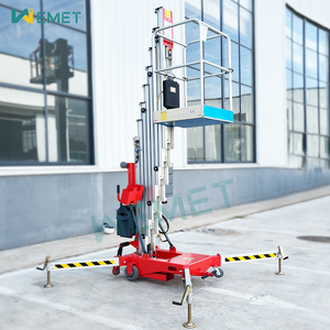 Platform pengangkat tiang tunggal vertikal, lift teleskopik aluminium Aloi mendorong sendiri - Product Image 2