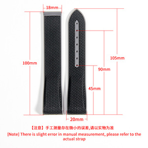 Bracelet en silicone de 20 mm pour montres Omega Joint <span class=keywords><strong>Swatch</strong></span> Seahorse 300 pour hommes et femmes de la série Planet - Product Image 4